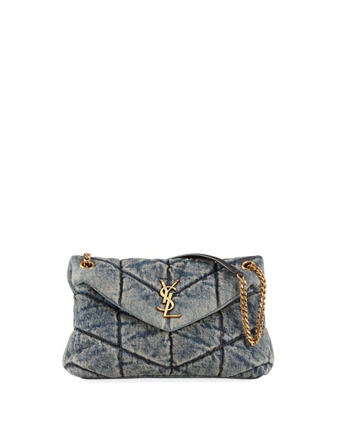 ysl blue jean purse